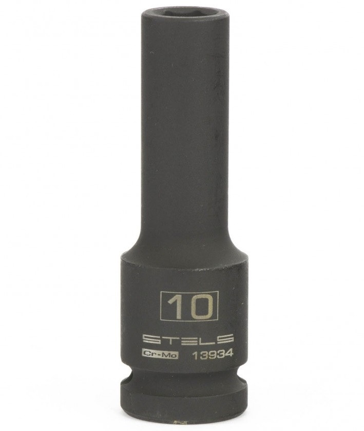 Головка ударная Stels 13934 удлиненная 1/2 дюйма 10 мм