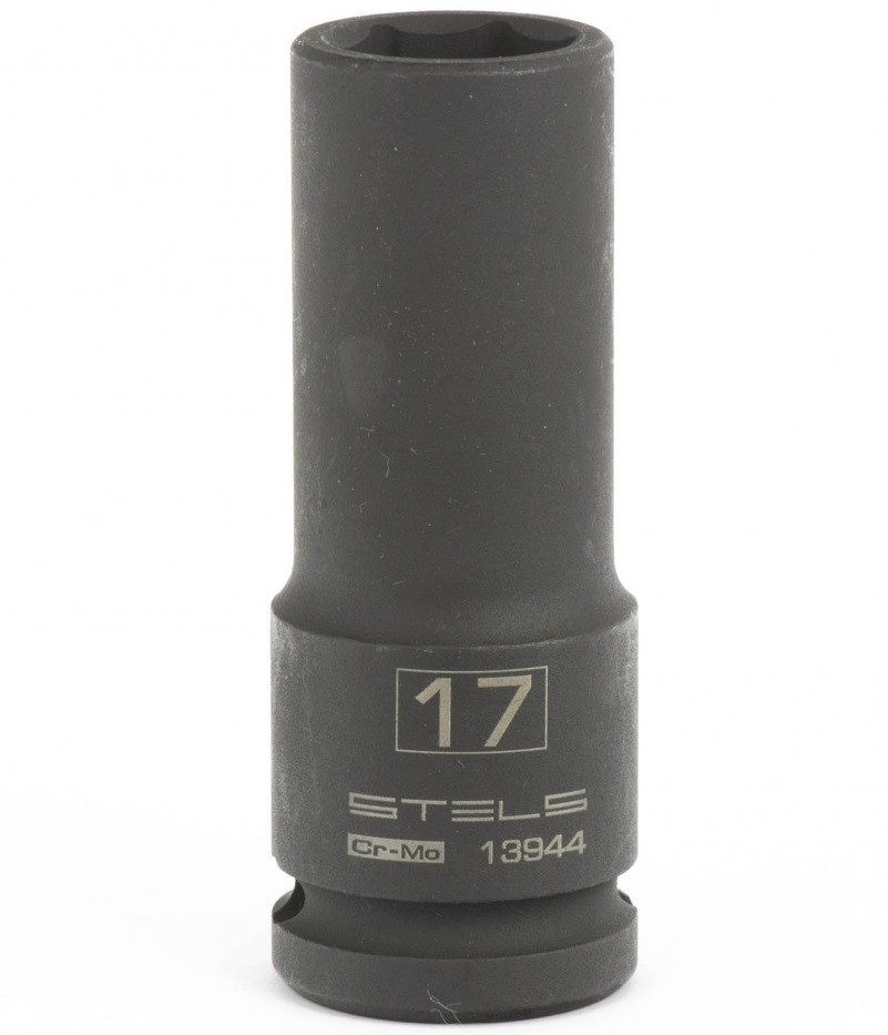 Головка ударная Stels 13944 удлиненная 1/2 дюйма 17 мм