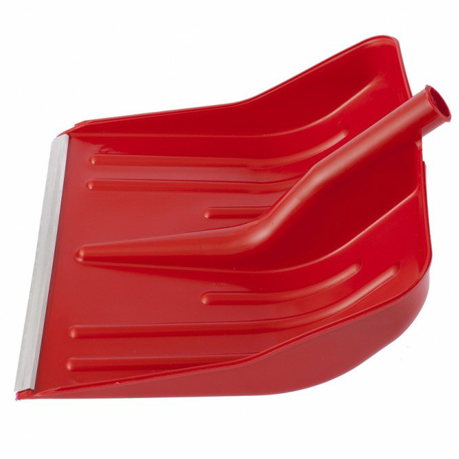 Лопата для уборки снега Сибртех 61617 красная без черенка 420х425 мм