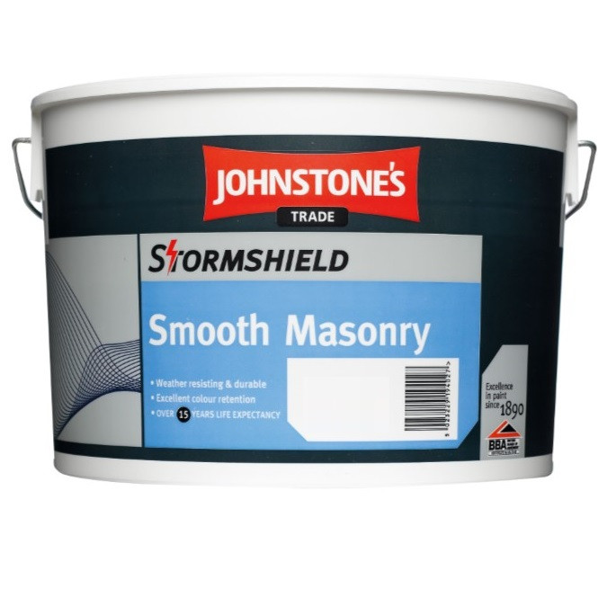 Краска фасадная акриловая Johnstones Stormshield Smooth Masonry 10 л