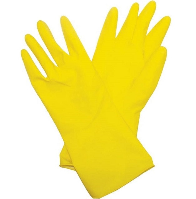 Перчатки латексные Biber 96274 желтые XL