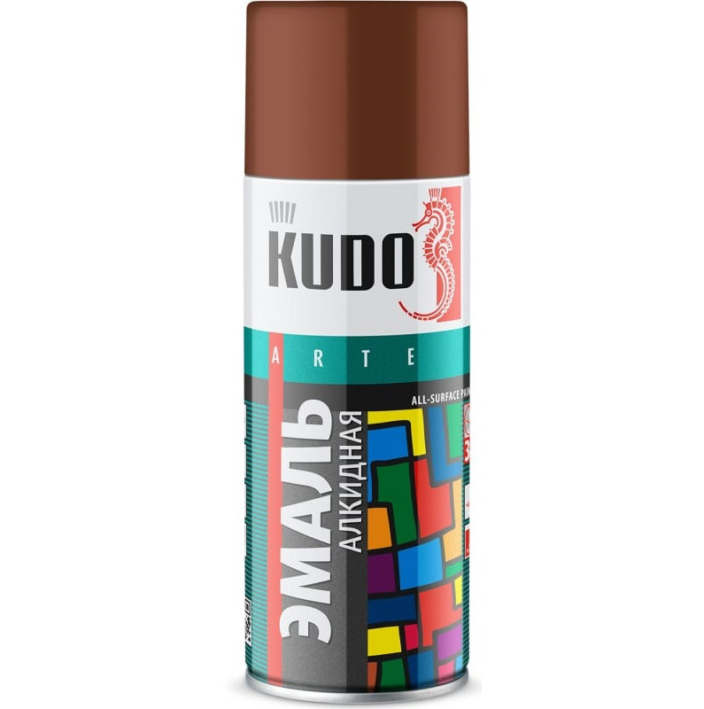 Эмаль аэрозольная универсальная Kudo KU-1023 какао 520 мл