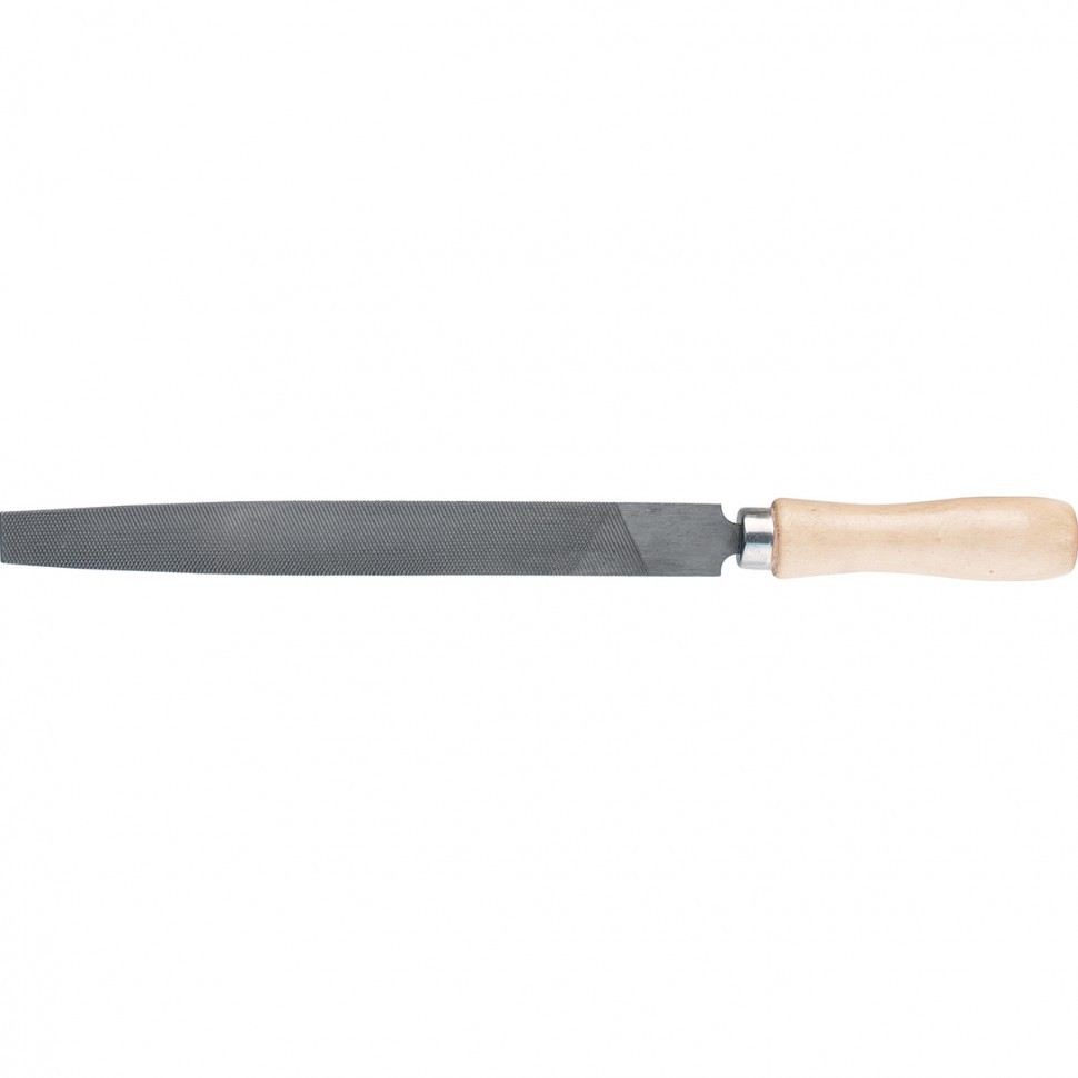 Напильник Сибртех 16232 плоский деревянная ручка 300 мм