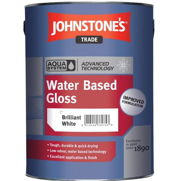 Эмаль универсальная Johnstones Aqua Water Based Gloss глянцевая база L 2,5 л