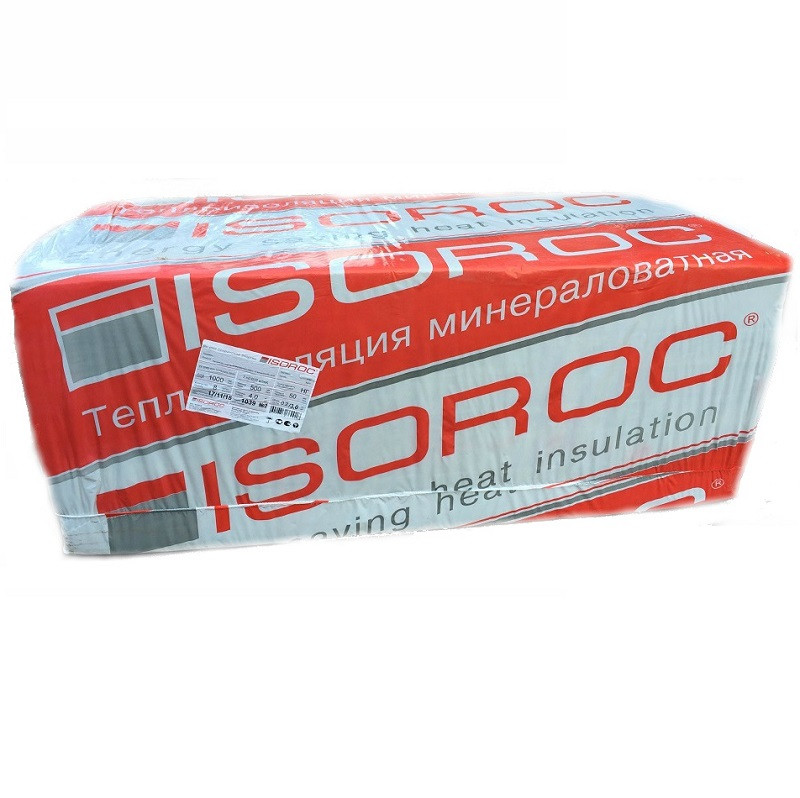 Базальтовая вата Isoroc Изоруф-В 1000x600x50 мм 4 плиты