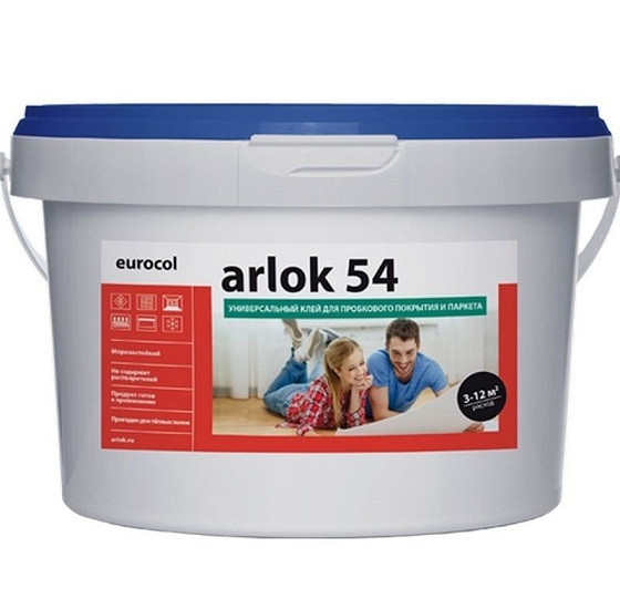 Клей универсальный для пробкового покрытия и паркета Forbo Eurocol Arlok 54 10 кг
