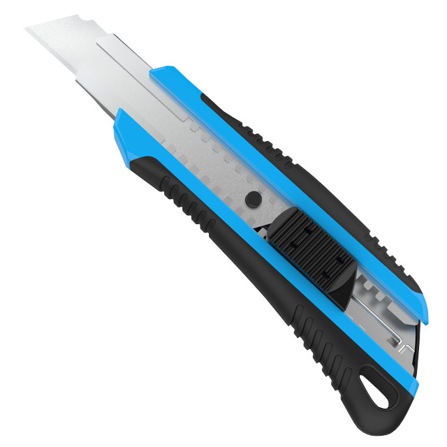 нож сегментный WIPRO 18мм + 3 лезвия металлическая направляющая