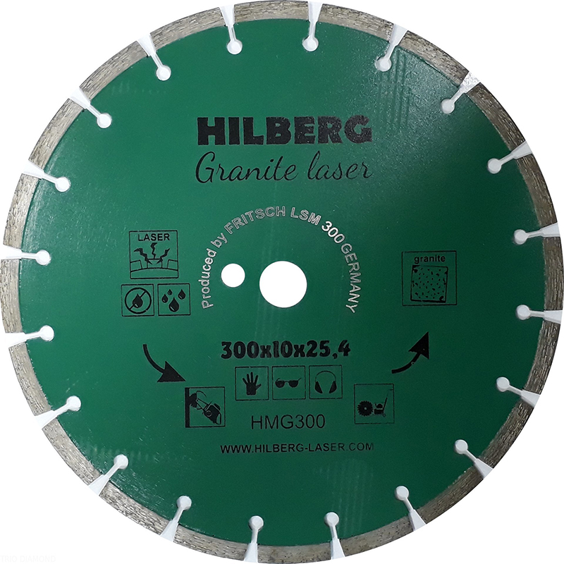 Диск алмазный Hilberg Granite Laser 300 мм