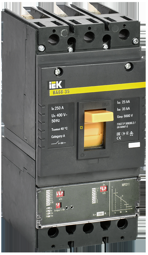 Автоматический выключатель IEK SVA31-3-0250 ВА88-35 3Р