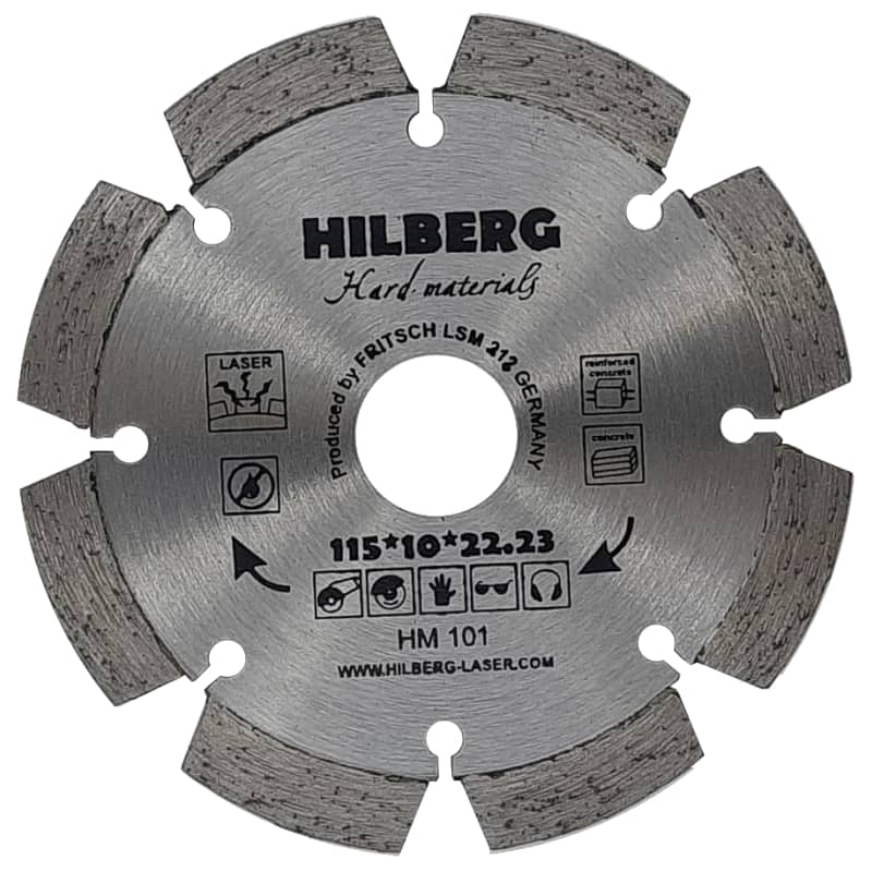 Алмазный диск Hilberg Hard Materials Лазер d 115 мм