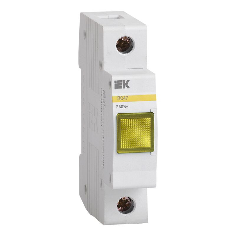 Лампа сигнальная IEK ЛС-47 MLS10-230-K05 желтая