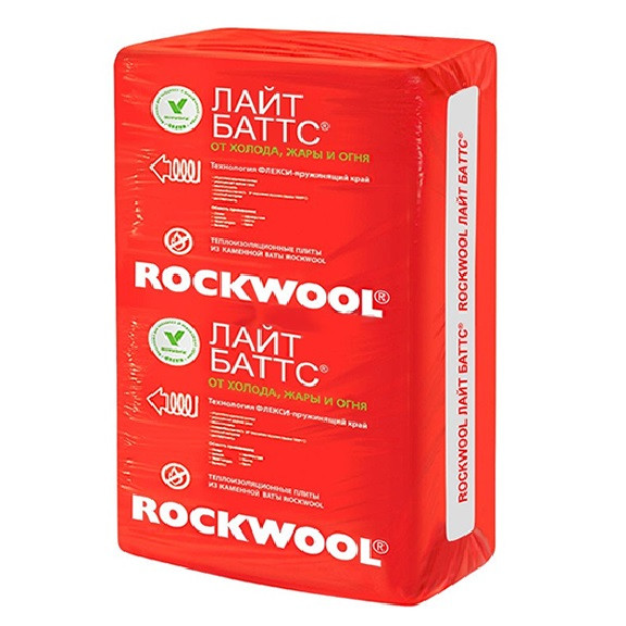 Базальтовая вата Rockwool Лайт Баттс 1000х600х50 мм 10 плит в упаковке