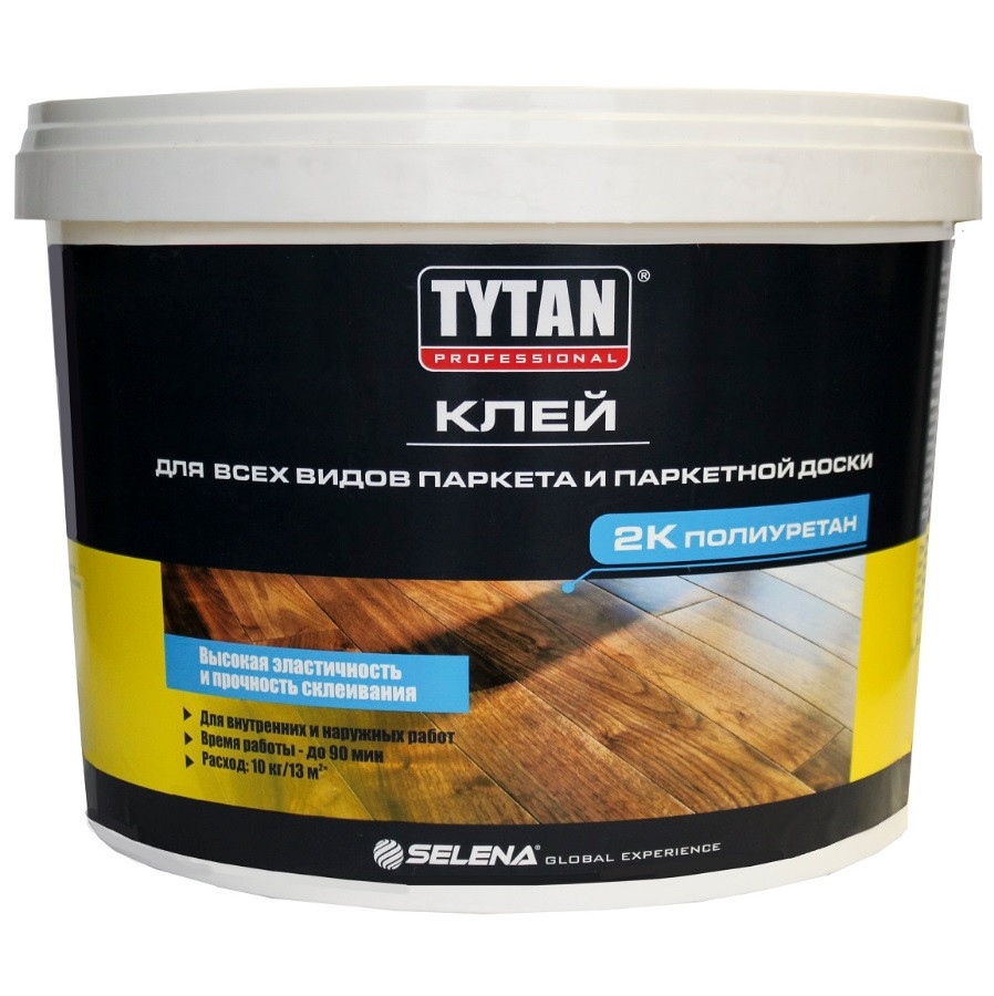 Клей полиуретановый Tytan Professional для всех видов паркета и паркетной доски 10 кг