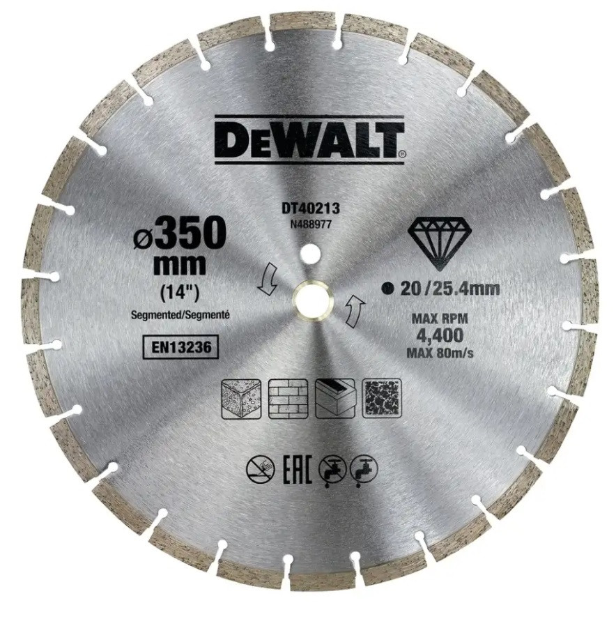 Круг алмазный Dewalt DT40213-QZ 350х25,4 мм