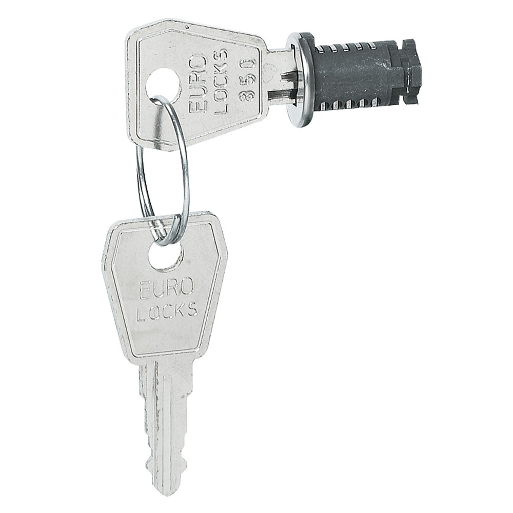 Ключ и замок распределительных щитков Legrand 001966 N 850 на 2 или 3 рейки