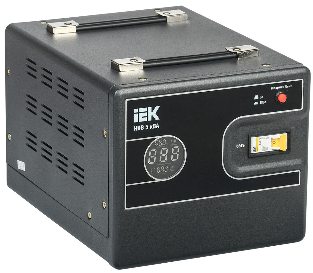 Стабилизатор напряжения переносной IEK Hub IVS21-1-005-13 5 кВА