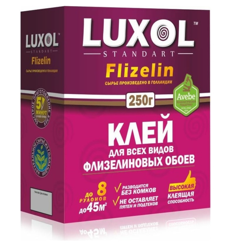 Клей обойный Luxol Flizelin Standart 250 г
