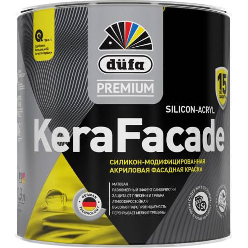 Краска фасадная Dufa Premium Kerafacade матовая База 1 0,9 л