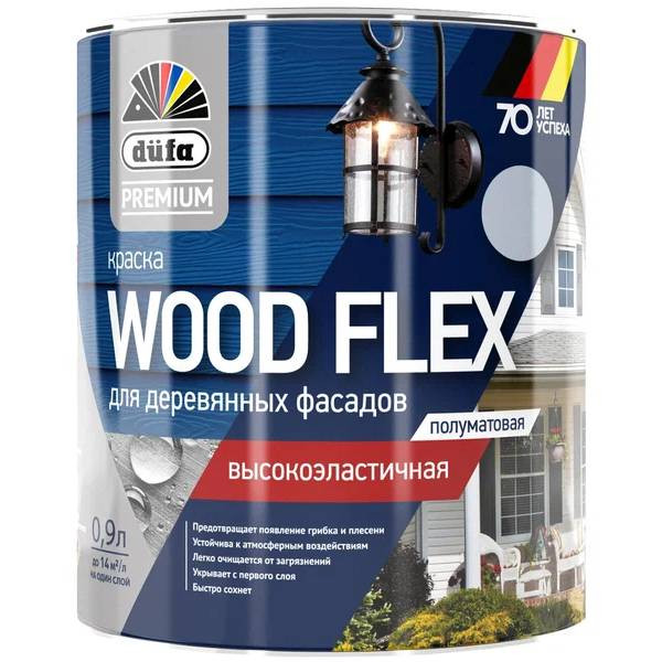 Краска фасадная Dufa Premium Wood Flex new полуматовая База 1 0,9 л