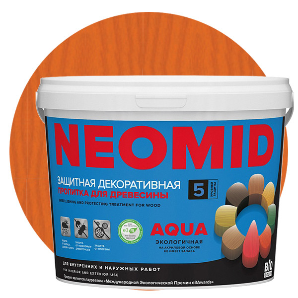 Пропитка для древесины Neomid Bio Color Aqua Клен 2,3 л