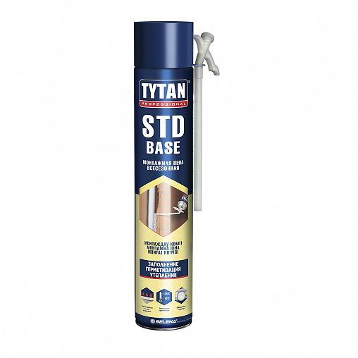 Бытовая монтажная пена Tytan Professional STD Base, всесезонная, 750 мл