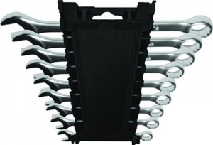 Набор ключей комбинированных 6-22мм 9шт полированный хром MATRIX