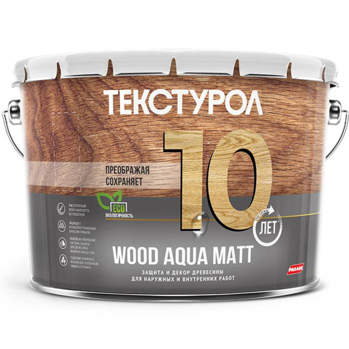 Средство для защиты древесины Текстурол Wood Aqua Matt 13912 бесцветное 0,8 л