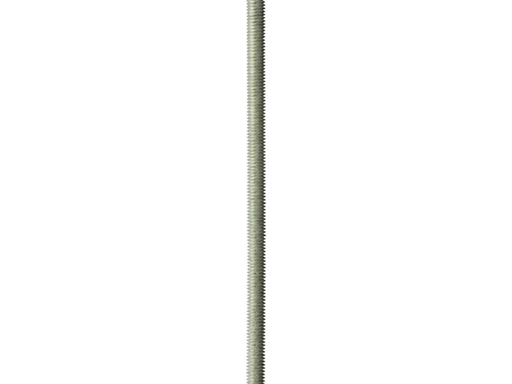 Шпилька резьбовая DIN 975, класс прочности 4.8, оцинкованная,   М12x1000, ТФ0, 1 шт.