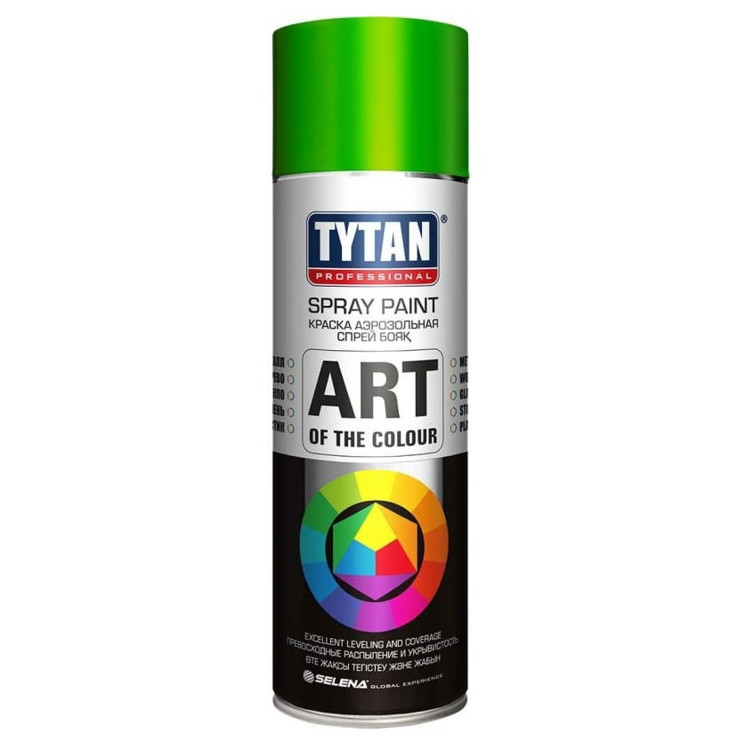 Краска аэрозольная флуоресцентная Tytan Professional Art of the colour зеленая 400 мл
