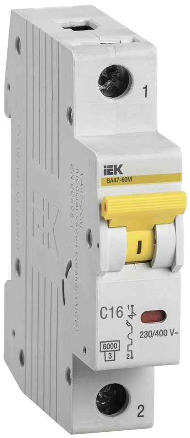 Автоматический Выключатель Дифференциального Тока IEK MVA31-1-016-C 16 A