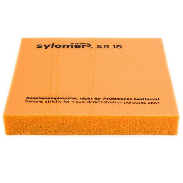 Виброизолирующий эластомер Sylomer SR 18 оранжевый 1200х1500х12,5 мм