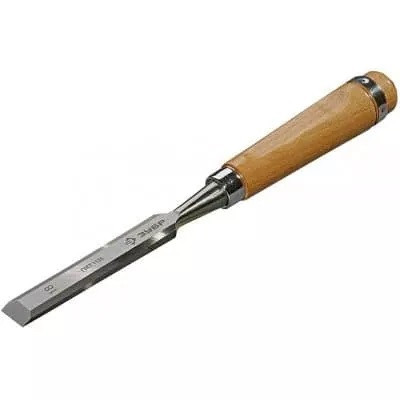 Долото-стамеска Зубр Классик 18096-18 плоская 18 мм деревянная рукоятка