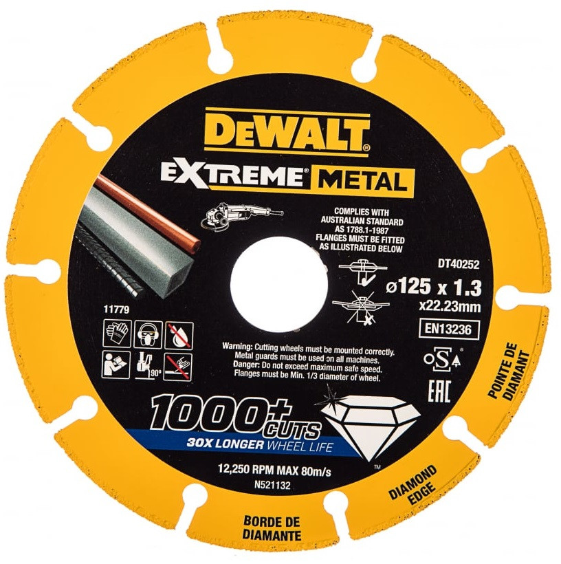 Диск алмазный по металлу Dewalt DT40252-QZ 125 мм