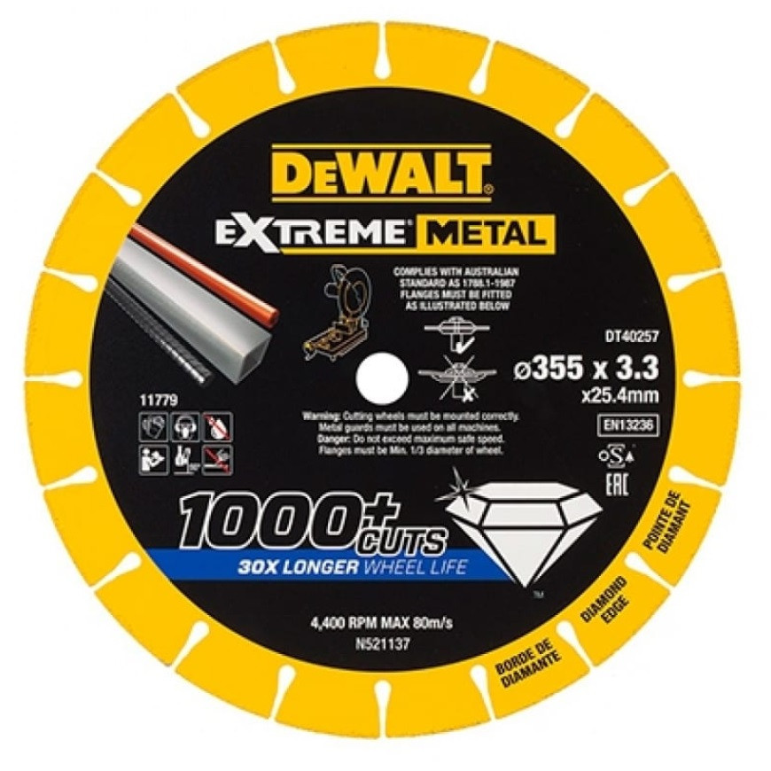 Диск алмазный по металлу Dewalt  DT40257-QZ 355 мм