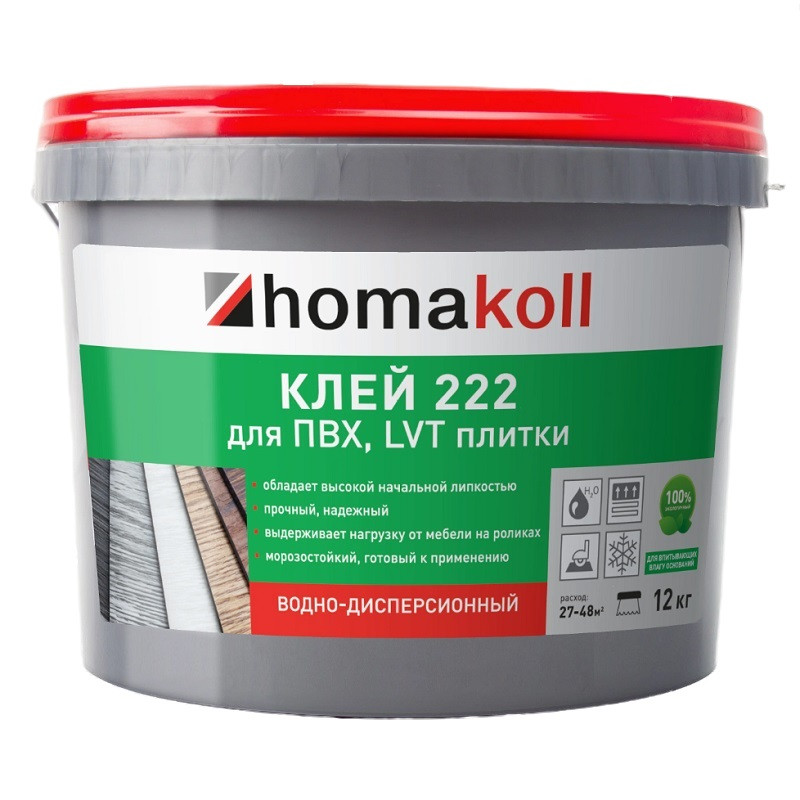 Клей для напольной плитки Homa Homakoll 222 12 кг