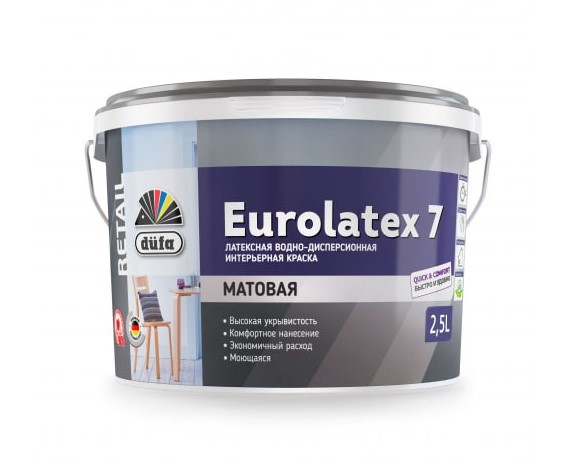 Краска Dufa Retail Eurolatex 7 2,5 л
