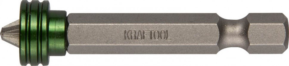 Бита Kraftool Expert с магнитным держателем-ограничителем, Е1/4, PH2, 50мм 26128-2-50-1