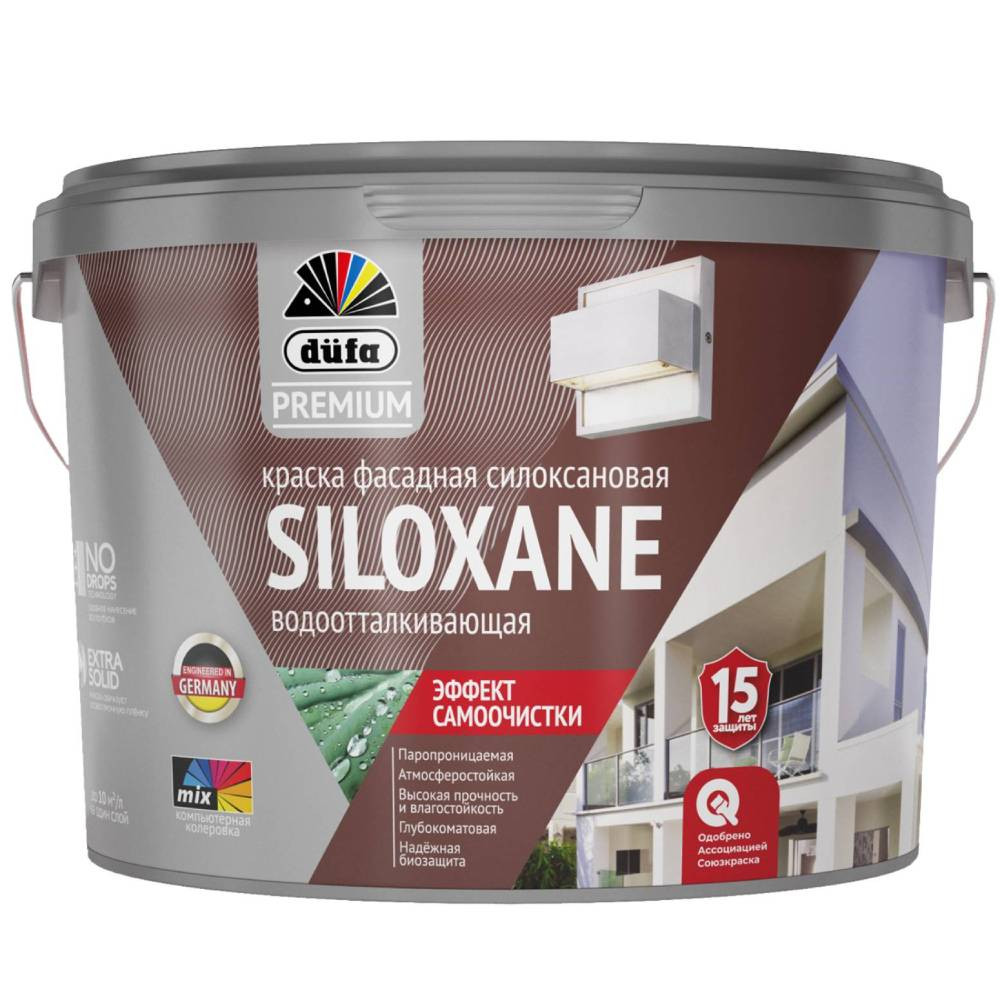 Краска фасадная Dufa Premium Siloxane база 1 9 л