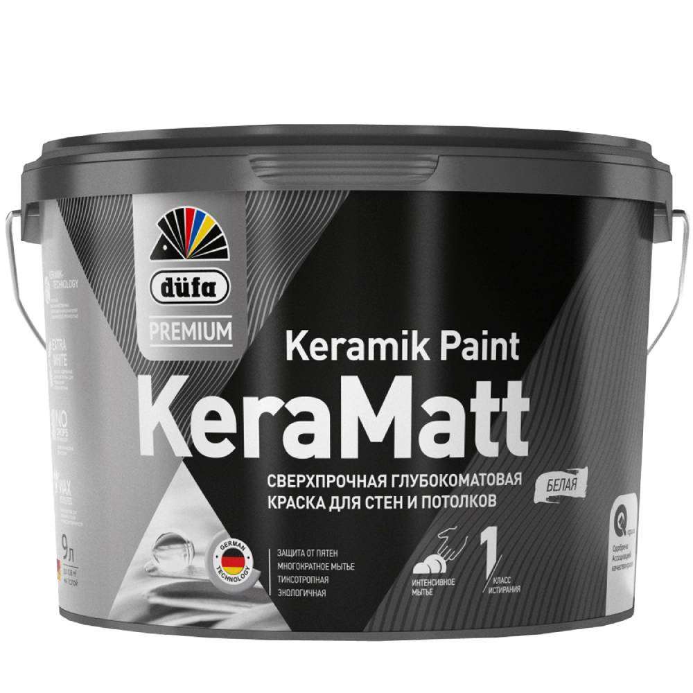 Краска интерьерная Dufa Premium KeraMatt Keramik Paint глубокоматовая База 1 2,5 л