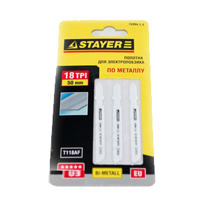 Пилки для лобз по металлу Т118AF EU Stayer 2шт 000009871 - фото 43101