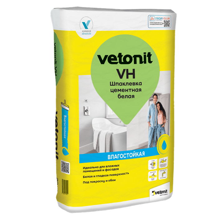 Шпаклевка цементная Vetonit VH финишная 20кг VLj83g8Hh3BXbMM9QluhE0 - фото 47414