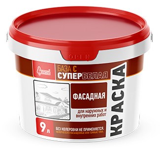 Краска Фасадная супербелая База С Старатели, 9л ATdOPpoJhH26qRfLcXlrw0 - фото 47816