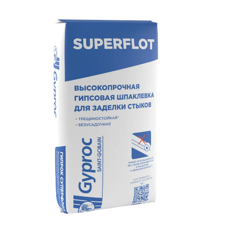 Шпаклевка гипсовая для швов Gyproc Superflot 20 кг JUxnqaCTgi1tUbo5ajcM70 - фото 47988