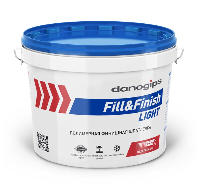 Шпаклевка готовая финишная  DANOGIPS Fill&Finish Light  12,3 кг(10л) m1uD1VJei4azirRhxKl6j0 - фото 48021