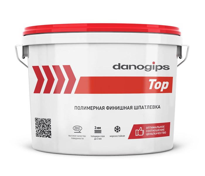 Шпатлевка полимерная финишная  DANOGIPS TOP 5 кг(3л) WOZ1DzaSiE-49tOyKCMoG0 - фото 48035