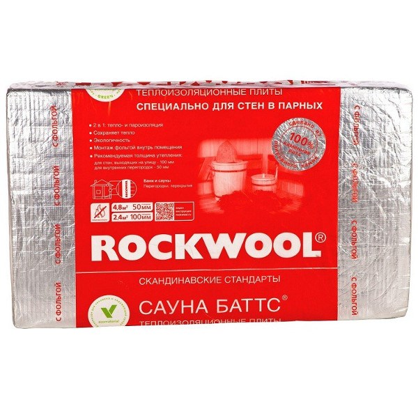 Rockwool Сауна Баттс 1000х600х100мм (2,4м2=0,24м3) (4шт) MbSvf0IzhGFhT6P-XaMWI0 - фото 48201