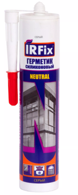 IRFIX NEUTRAL Герметик силиконовый нейтральный 310мл Серый 20039 - фото 48433
