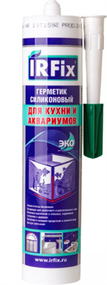 IRFIX Герметик силиконовый для кухни и аквариумов 310мл Бесцветный 20020 - фото 48487