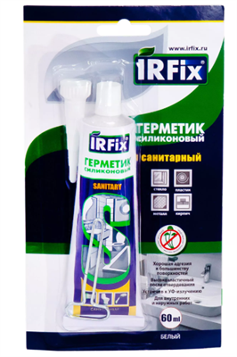 IRFIX SANITARY Герметик силиконовый санитарный 60мл Белый 20064 - фото 48495