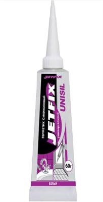 JETFIX UNISIL Герметик силиконовый универсальный 60мл Белый 21064 - фото 48509